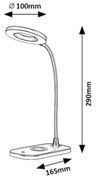 Rabalux 74014 - Lampă de birou LED HARDIN, tactilă, dimabilă, 5W, albă
