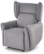 Scaun reclinabil Malone, gri