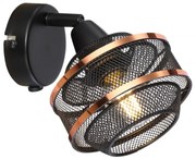 Aplica de perete metal negru/auriu BELLONA