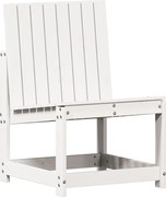 vidaXL Scaun de grădină, alb, 50,5x55x77 cm, lemn masiv de pin