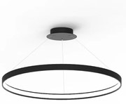 Lustra LED suspendata design modern circular CIRCLE 78, negru LA0721/1 - BK ZL