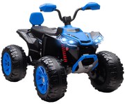 AIYAPLAY Quad electric pentru copii, vehicul electric 24V cu 4 roți, faruri, port USB, funcție MP3, 6,5 km/h, 3-8 ani | Aosom Romania