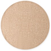Covor pentru exterior și interior bej/fildeș rotund ø 160 cm Duet Kona – NORTHRUGS