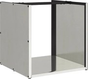 vidaXL Suport pentru lemne de foc 40x40x40 cm oțel inoxidabil
