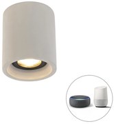 Spotlight rotund pentru plafon inteligent din beton cu Wi-Fi GU10 - Deep