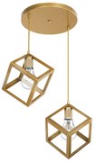 Lustra Quadria 2 Auriu 30x65x80 cm