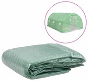 vidaXL Copertină rezervă pentru seră (13,5 m²), verde, 300x450x200 cm