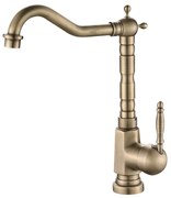 Baterie chiuveta bucatarie retro CasaBlanca EPOQUE BEP4A, finisaj bronz satinat