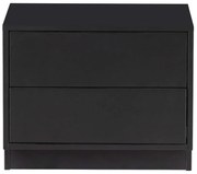 Masă TV modulară neagră din lemn masiv de pin 50x40 cm Finca – WOOOD