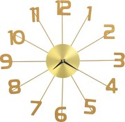 vidaXL Ceas de perete, auriu, 50 cm, metal