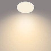 Plafonieră LED dimabilă pentru baie SUPERSLIM LED/15W/230V IP54 albă Philips