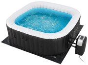 Cada cu hidromasaj gonflabila Palmira cu LED patrat negru/alb