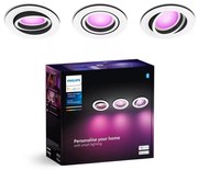 SET 3x corp de iluminat LED RGBW încastrat dimabil Philips Hue CENTURA 1xGU10/4,2W/230V