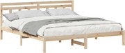 vidaXL Cadru de pat Maro 200 x 200 cm Lemn de pin masiv