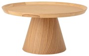 Măsuță de cafea în culoare naturală rotundă cu aspect de lemn de stejar ø 74 cm Luana – Bloomingville