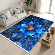 Covor cameră antiderapant, Model Floral Royal, 120x180 cm, CCA220