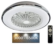 Plafonieră LED cu ventilator OPAL LED/48W/230V + telecomandă