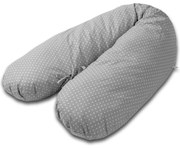 Perna gravide 3 in 1 cu husa detasabila Kidizi Lena, lungime 160 cm, Grey Dots
