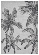 Covor de exterior negru/crem 160x220 cm Miami – Think Rugs