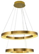 Lustră LED JESI, suspendată pe cablu, 140 W, 230 V, 3000 K, Ø 100 cm, finisaj bronz