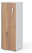 Dulap mediu Manager 39,9 x 42,2 x 119,5 cm, stânga, nuca warmia / alb