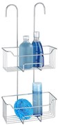 WENKO 24758100 - Poliță de duș MILO 25x55 cm argintie/transparentă