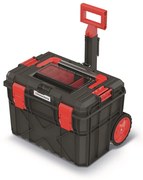 Valisa cu roti A, 40 cm, organizator II, negru
