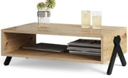 Masuta de cafea in decor stejar artisan DENZI 90x60 cm