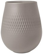 Vaza Carré mica Manufacture Collier taupe, inaltime: 180 cm 12,4 cm - Villeroy & Boch