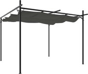 vidaXL Pergola cu acoperiș retractabil, antracit, 295x292x230 cm