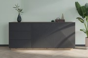 Comodă Asha 167 cm - artisan / rivier stone mat