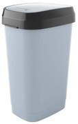 Coș de gunoi gri din plastic 50 l Dual Swing – KIS