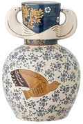 Vază din gresie pictată manual (înălțime 23,5 cm) Hezha – Bloomingville