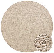 Covor maro deschis rotund ø 133 cm Wolly – BT Carpet
