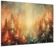 Tablou pe sticlă - Pictura de păduri (70x50 cm)