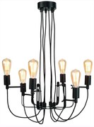 Candelabru design industrial cu 6 brate SEATTLE SEATTLE/H/B