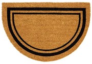 Covoras intrare 45x75 cm, fibra cocos, bej/negru