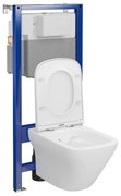 Set vas wc suspendat Larga CleanOn cu capac soft close si rezervor incastrat C22 Aqua 50