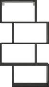 Raft lemn masiv Egurro - Black