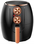 Friteuza cu aer cald HIBERG KM350, 1200W, 3.2 L, Timer, Negru/Rose