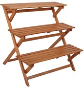 Suport din lemn de eucalipt pentru ghivece Ordeble - Garden Pleasure