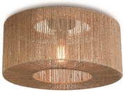Plafoniera eco din iuta Iguazu round 50cm, natur