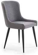 Scaun de bucaterie Kurt, gri/negru