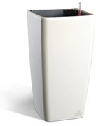 Ghiveci cu auto-irigare Flower Lover QuadratoGrande, alb, 18 x 33 cm, 18 cm