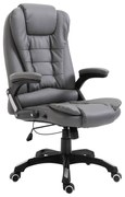vidaXL Scaun de birou, antracit, piele ecologică