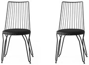 Set de scaune de sufragerie Ada Black, 2 buc.