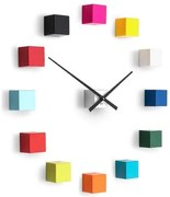 Ceas de design Future Time FT3000MC Cubicmulticolor, autoadeziv, diam. 50 cm