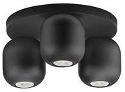Plafoniera cu 3 spoturi metal negru MARLIN