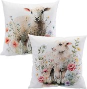 decoDoma Set de 2 fețe pernuțe MIELUȘEI 40 x 40 cm
