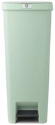 Coș cu pedală Brabantia StepUp 1005558, 40 L, Materiale ecologice, Deschidere mare, Verde deschis